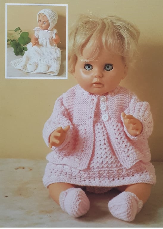 VINTAGE KNITTING PATTERN Baby Doll Layette