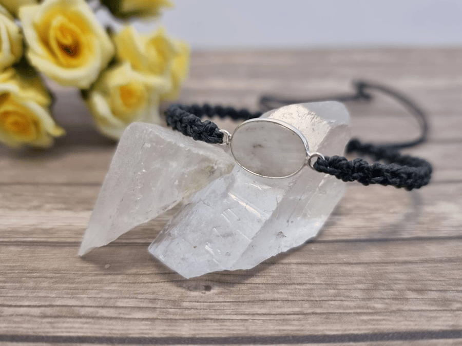 Sterling Silver Moonstone bracelet - calmness - patience - inner tranquillity