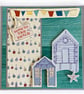 Gone to the Beach Blank Greetings Card. Beach Hut Greetings Card. - Image 5