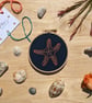 Starfish Embroidery Kit C - Complete kit with detailed instructions - 4" hoop - Image 1