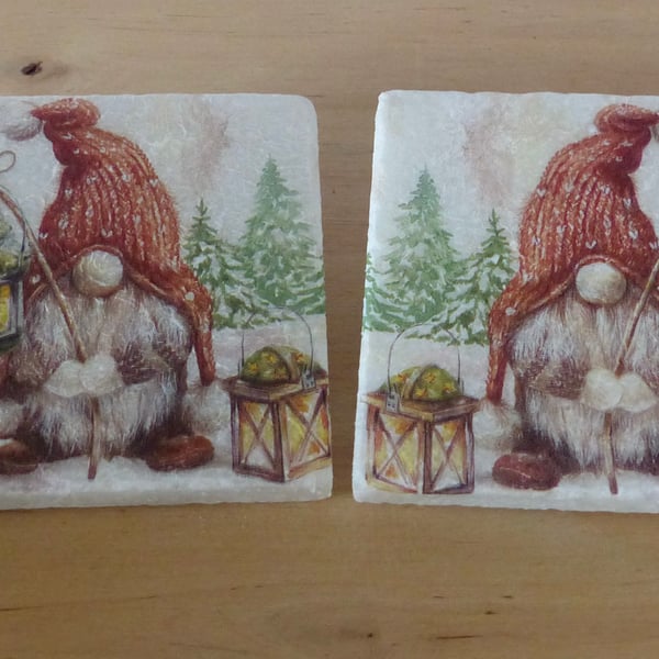 Marble 'Gnome' Coasters
