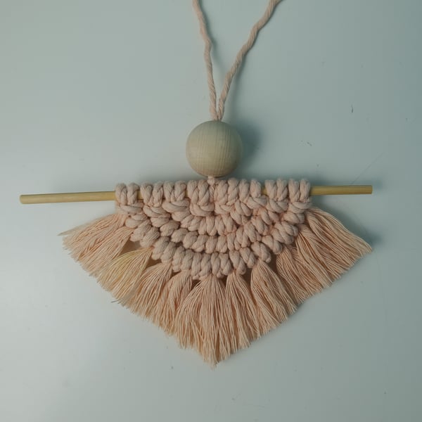 Macramé Car Mirror Accessory 