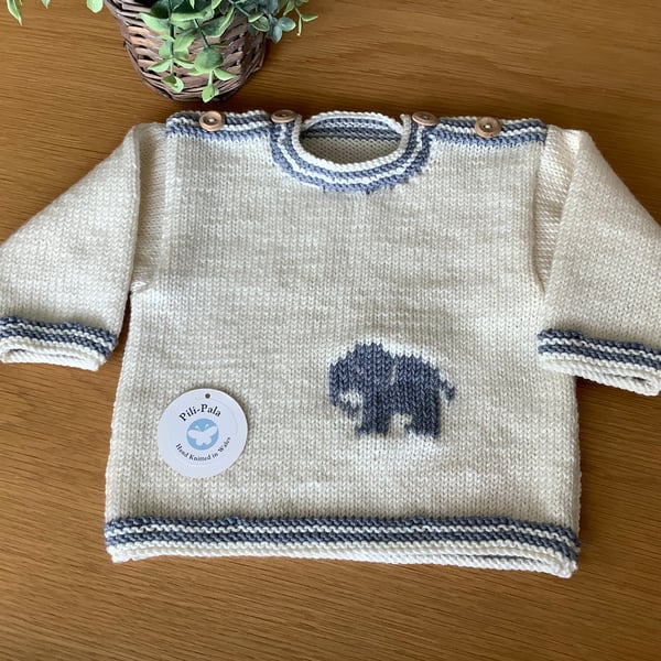 Hand Knitted Baby Jumper