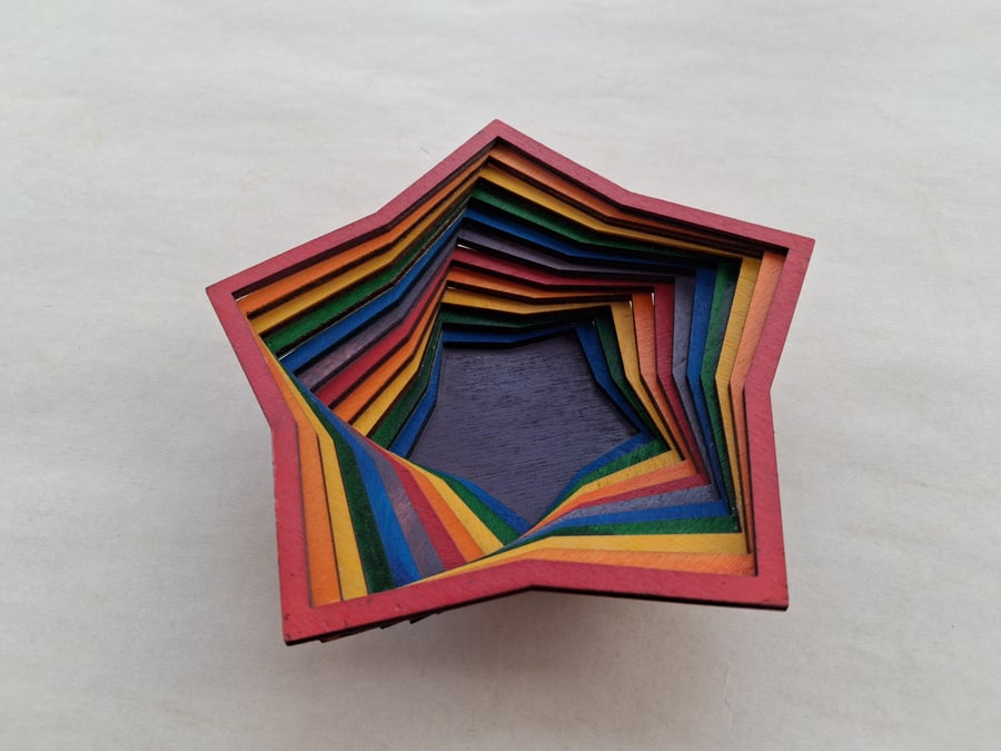 Twisted Star Rainbow 'Bits' Bowl