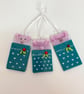 Pigs in blankets , fused glass Christmas decoration  - Image 4