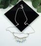 Sterling Silver Rain Cloud Necklace with Blue Gemstone Raindrops - Image 7