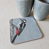 Great Spotted Woodpecker coaster