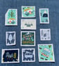 Fabric Postage Stamps - Live Your Adventure