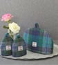 Harris Tweed gift set small tea cosy and two egg cosies beautiful bundle