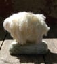 Needle Felt curly fleece Sheep,  wool Sheep, Sheep ornament,  - Image 4