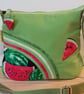 Watermelon on lime green shoulder bag  - Image 1