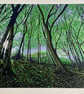 'Sunlight through the trees' original screen print - Image 3