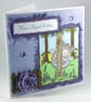 Handmade child's birthday card - purple fairy - Image 3