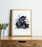 Watercolour Bear Family A4 Art Print