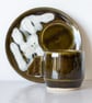 Espresso Cup and Saucer - straight handle - Image 1
