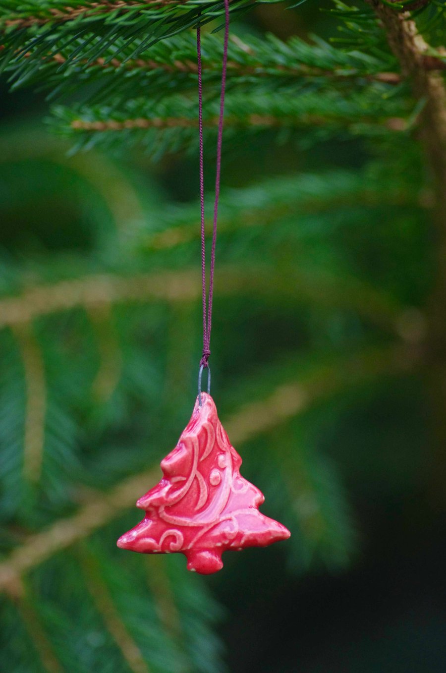 Small Christmas Red Tree - Decorations