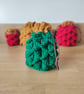 Handmade Crocheted Dragon Scale Dice Bag, two sizes available - Image 4