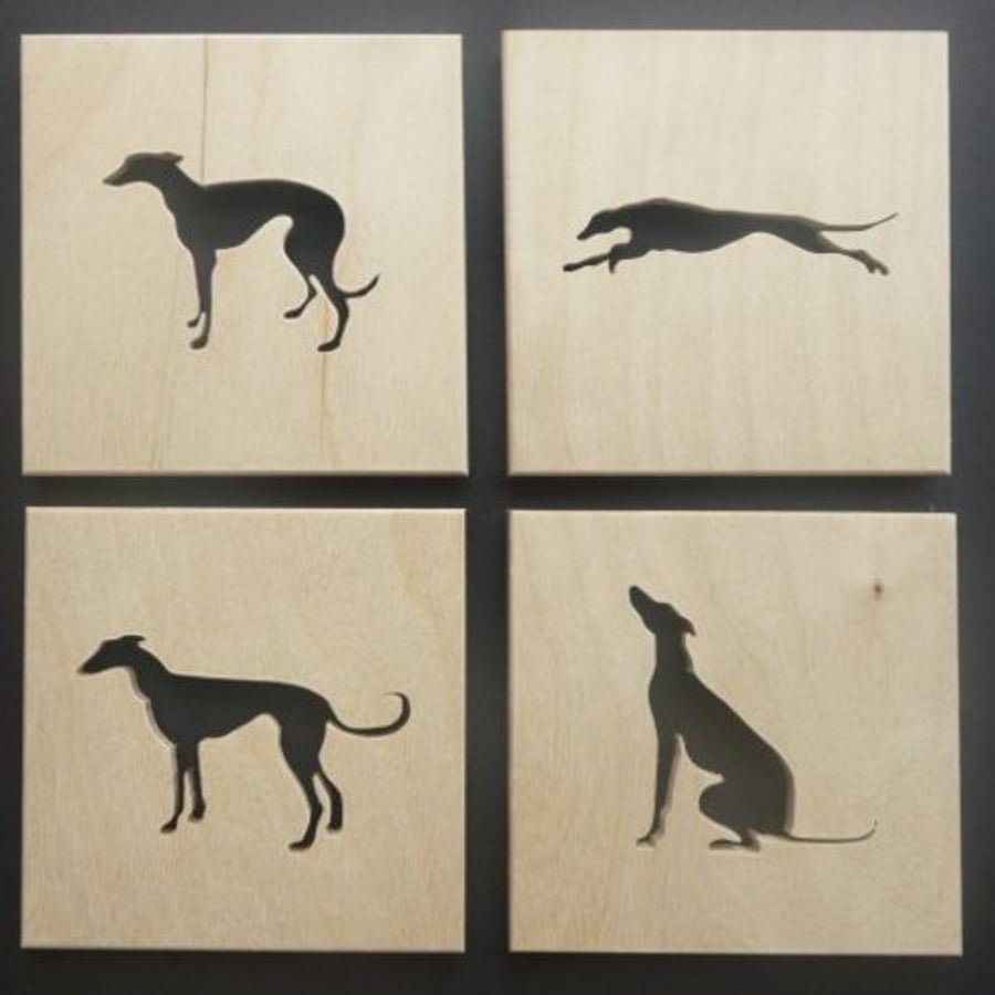Set of 4 Greyhound Coasters