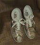 Decorated Canvas Shoes Old World Map SIZE 7 (40.5) Individual Unique Decoupage  - Image 2