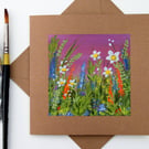 Original Painting - Greetings Card "Countryside Flowers" (Ref no 92)