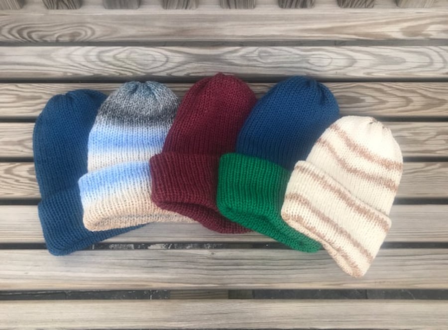 Handmade Acrylic Yarn Beanies