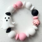 Ghostly Pink! - silicone bead bracelet