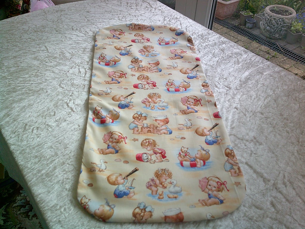 Children on the Beach Burp Cloth