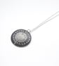 Black seed head disc pendant necklace  - Image 5
