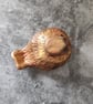 Little Bird Sculpture, Russet Gold Baby Fledgling Ornament - Image 6