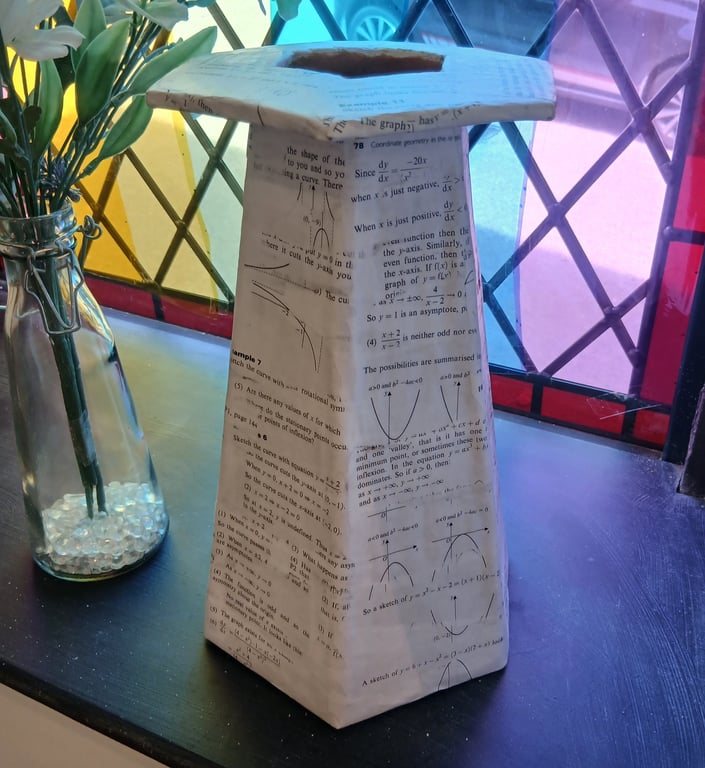 Papier-mache vessel