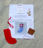 Make your own Felt Christmas Stocking Hanging Tree Decoration - Image 1
