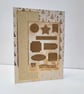 Christmas Sentiments Card - Gold Foiled Multi Sentiment Card - Image 3