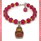 One of a Kind Babushka bangle style bracelet