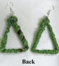 Simple Green Boho Earrings - Image 2