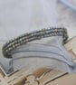 Silver grey wrap (memory wire) bracelet - Image 4