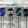 Dichroic Fused Glass Gin and Cocktail Stirrers