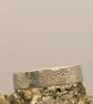 Sterling Silver Sandcast Style Texture Ring – Rustic Pinky Ring - Image 3