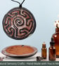 Multisensory finger labyrinth jewellery, Essential oil diffuser necklace red8 - Image 2