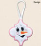 Arabesque Snowmen Christmas Decorations - Embroidered Tree Ornaments - Image 3