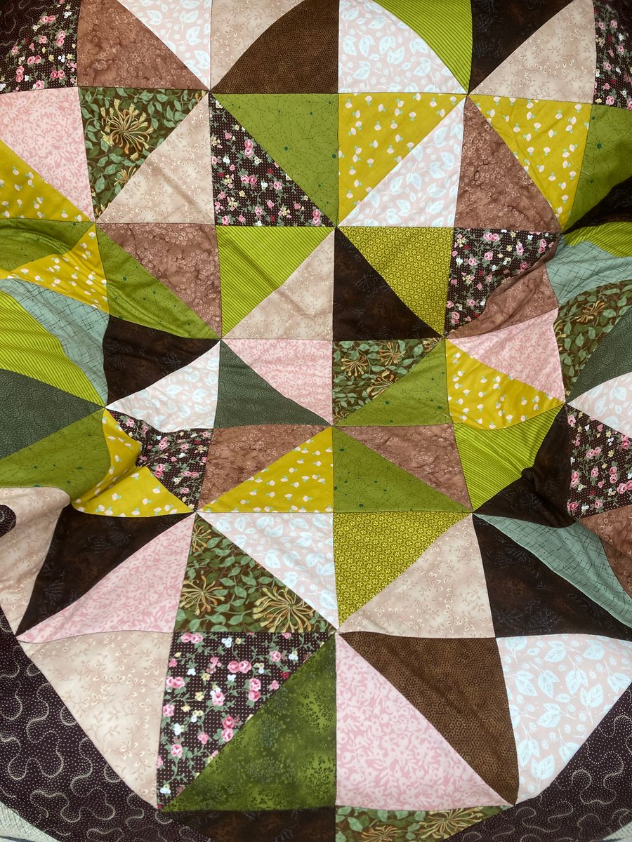 Patchwork quilt or throw