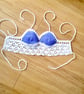Two tone halter top lilac and white. U.K. size small (S). Size 8. - Image 2