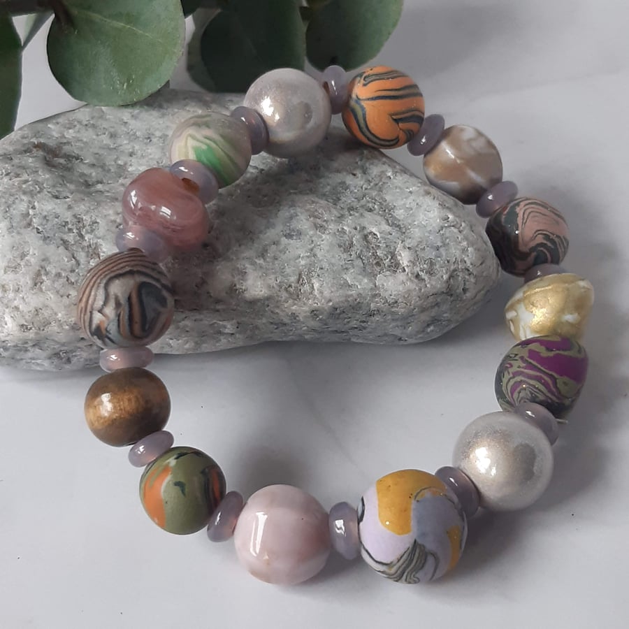 Pretty multi colour bracelet