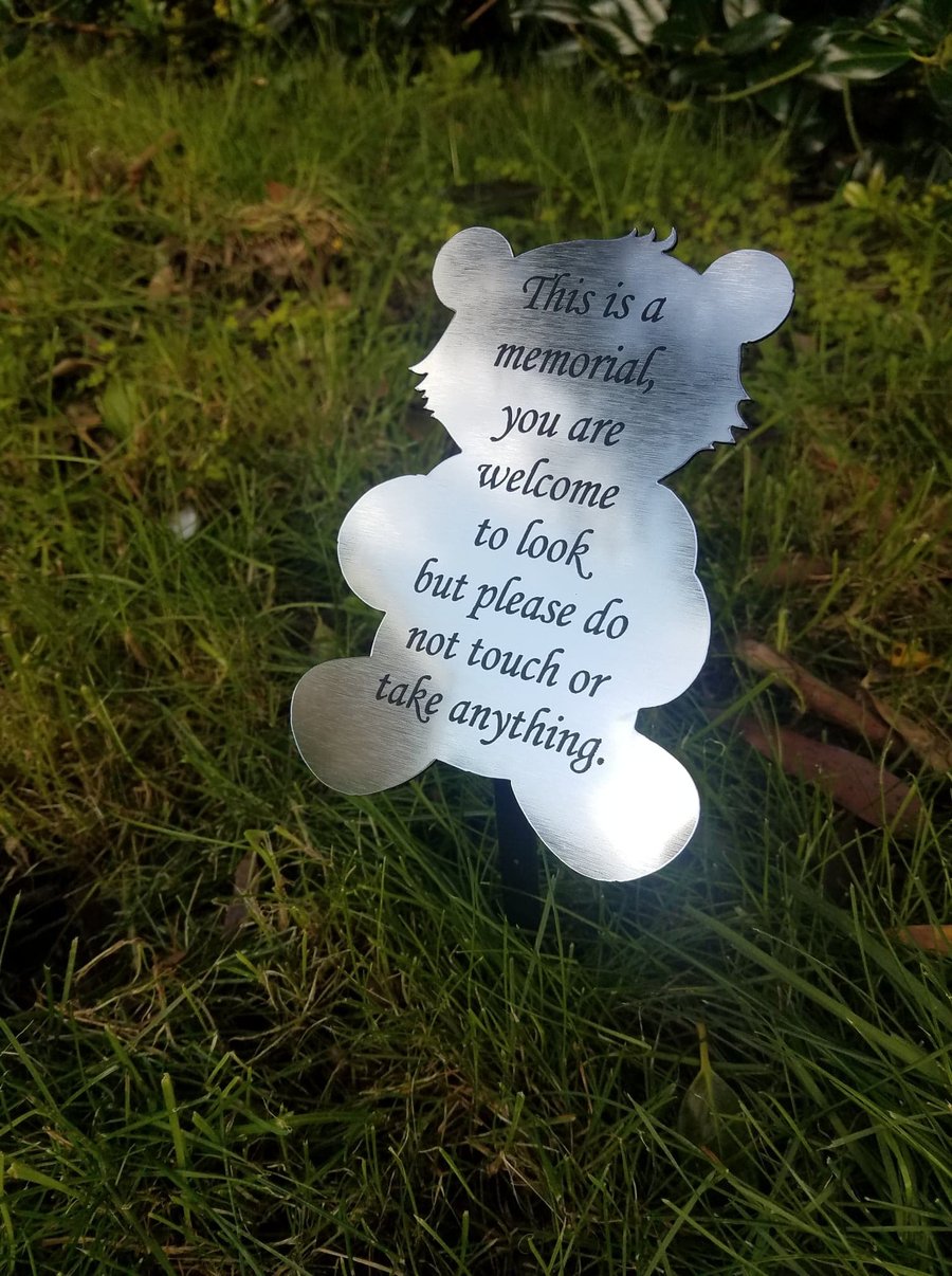 Baby Grave memorial Plaque Cemetery Grave Ornament Remembrance cemetery Marker