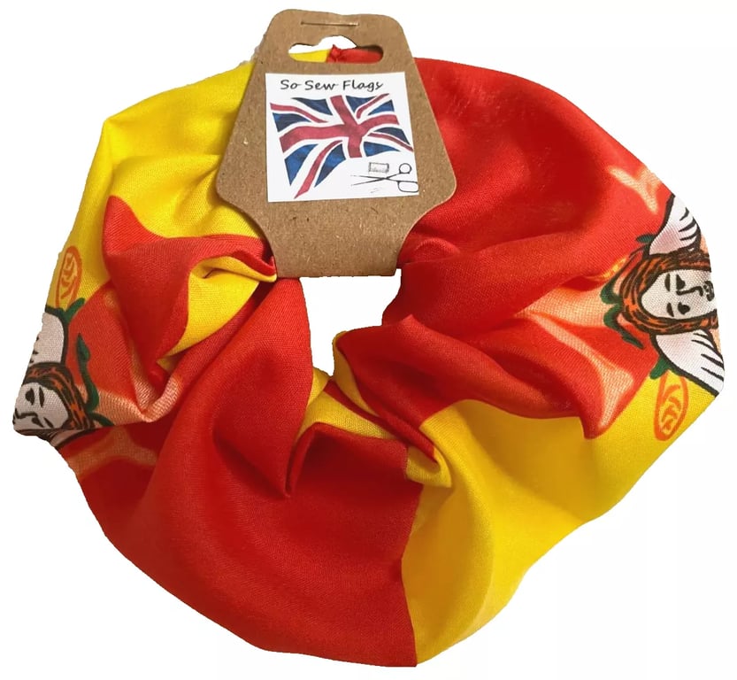Sicily Italy Flag Hair Scrunchie Scrunchies Accessory Band Elastic