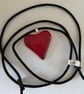 Fused Glass Heart Pendant  - Image 1