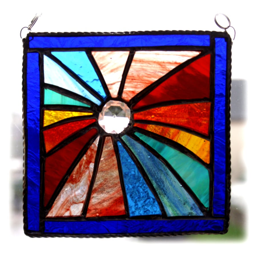 Revolution Stained Glass Suncatcher Rainbow Handmade 