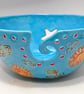 extra extra large yarn bowl Jumbo Yarn Bowl with multiple holes Knitting Bowl  - Image 3