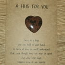 Pocket heart hugs - Red Obsidian