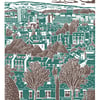 Sheffield City View No.4 A3 poster print (blue-green & grey)