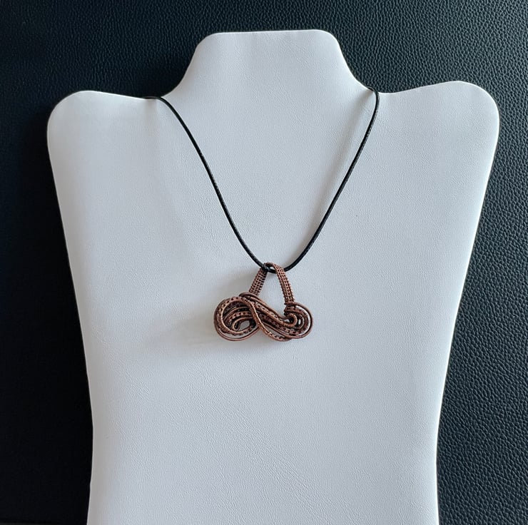 Witch Hat Wire Wrapped Antiqued Copper Pendant Folksy